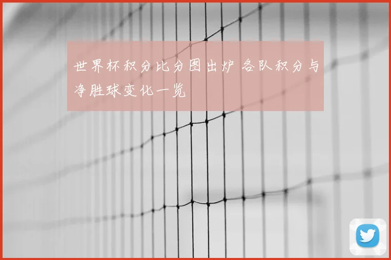 世界杯积分比分图出炉 各队积分与净胜球变化一览
